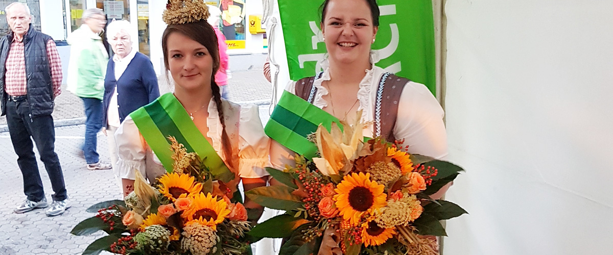 Ernteprinzessin und Erntekönigin
